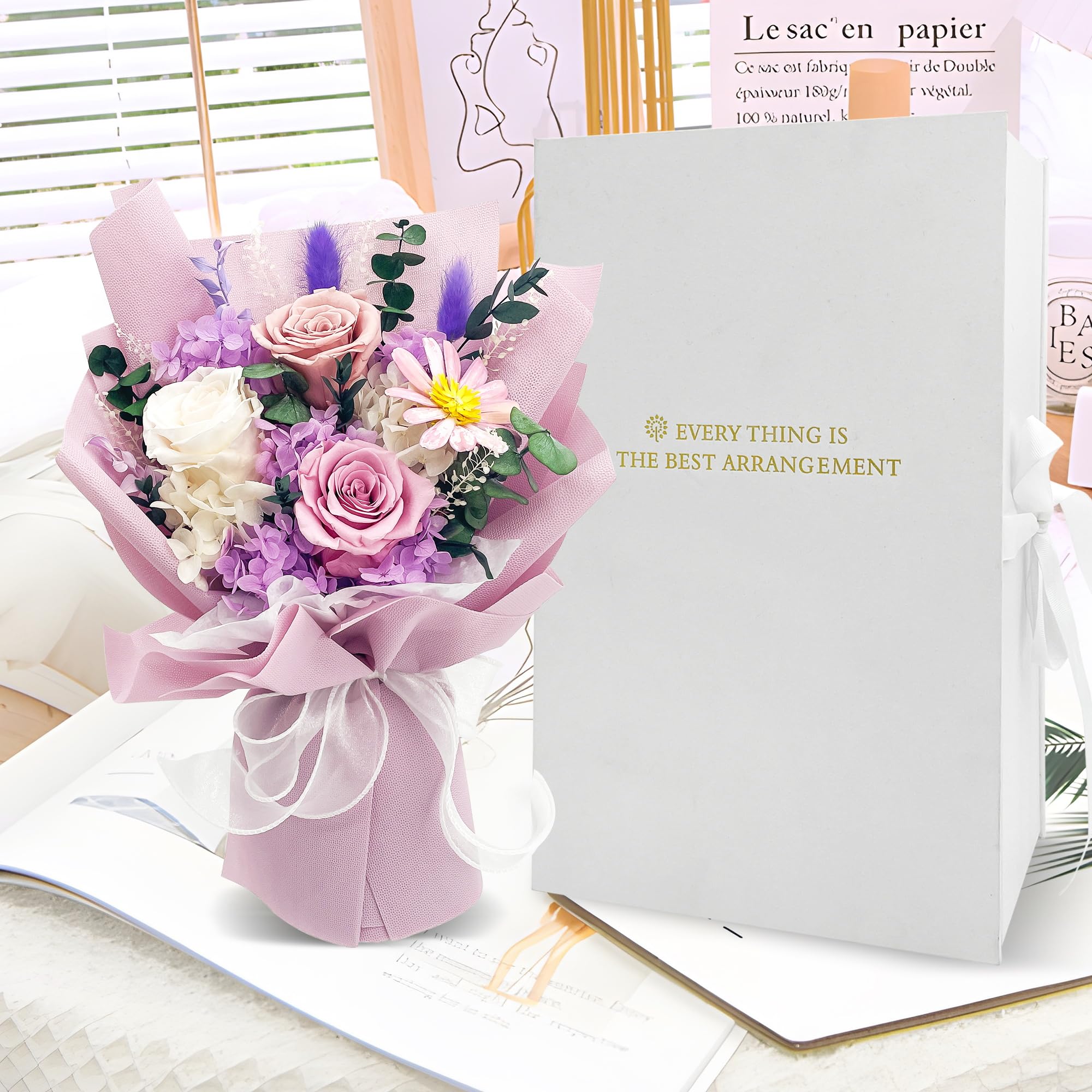 QOEAZY care tips help preserve color and shape of preserved flowers.