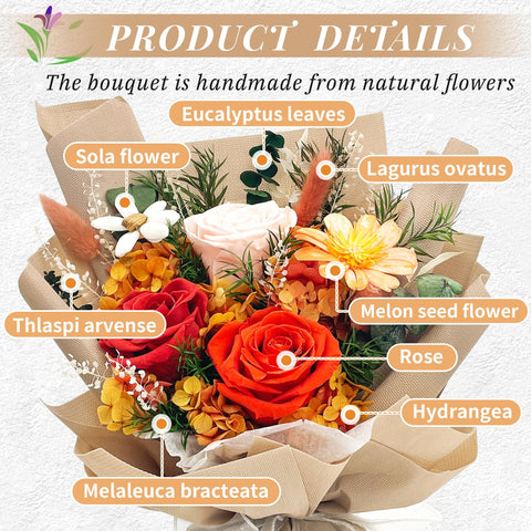 QOEAZY handmade bouquet crafted by a skilled florist.