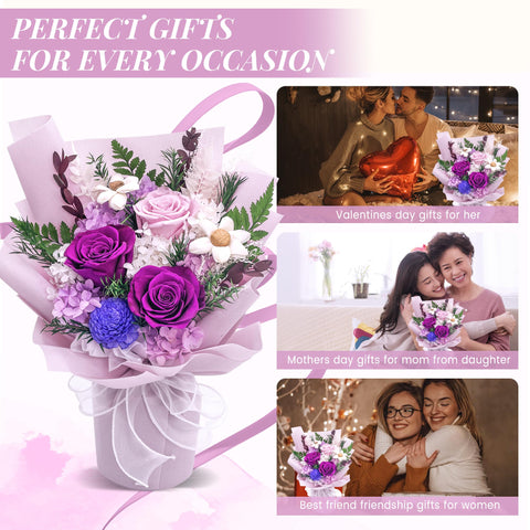 QOEAZY handmade rose bouquet crafted by a florist for special occasions