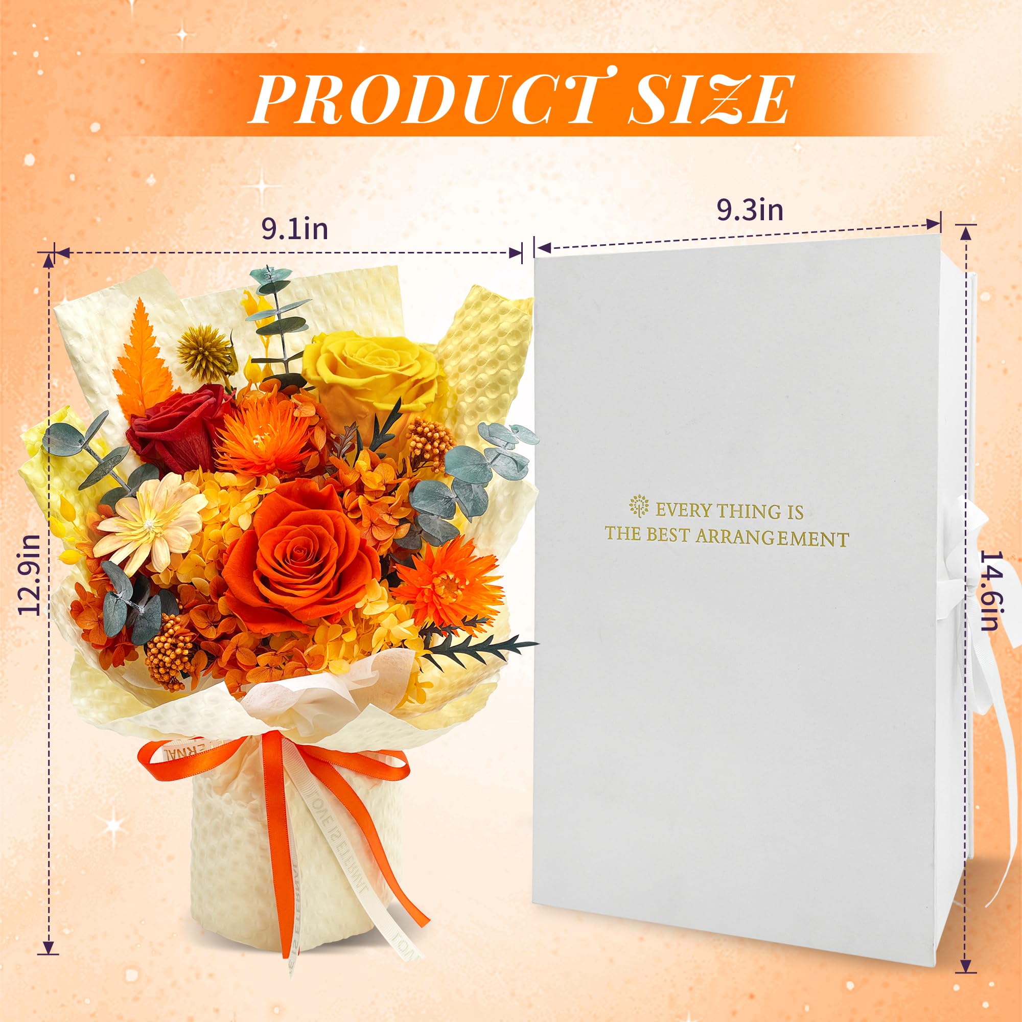 QOEAZY long-lasting beauty bouquet stays vibrant for years.