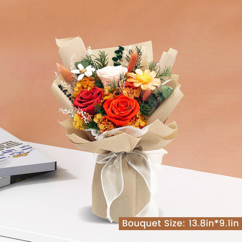 QOEAZY mother day gift roses in refined packaging.