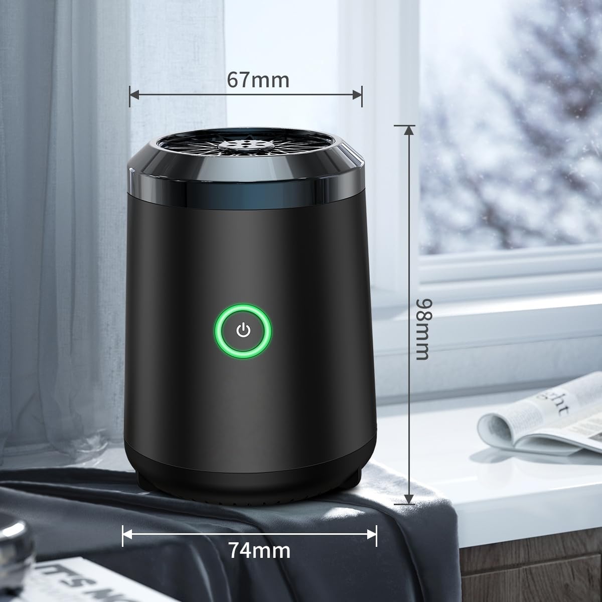 Qomkky burner highlighting ceramic heating element delivering quick, dense aroma