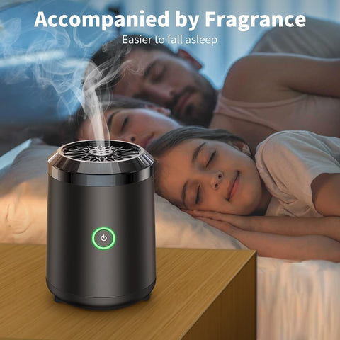Qomkky portable burner ideal for indoor aromatherapy and meditation spaces