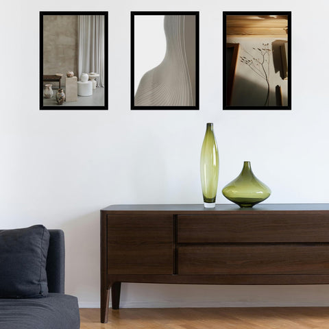 QOTIB frame supports horizontal or vertical wall displays for versatile layouts.