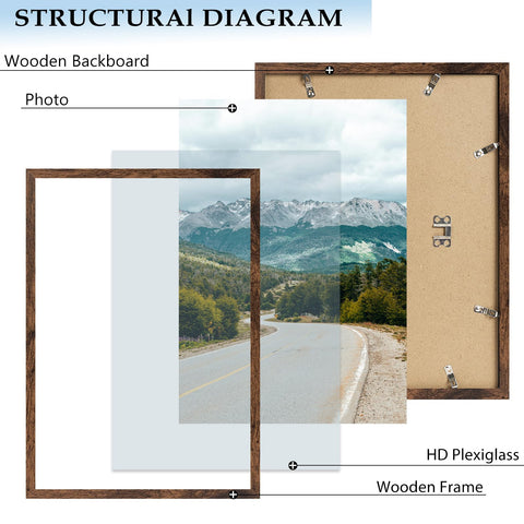 QOTIB plexiglass front panel offers shatter-resistant protection for your artwork.