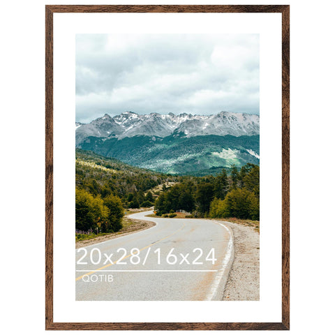 QOTIB wood 20x28 frame front view for wall display.