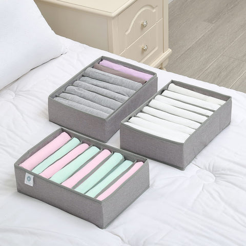 Qozary easy-assembly drawer organizers enable quick setup and simple wardrobe access.