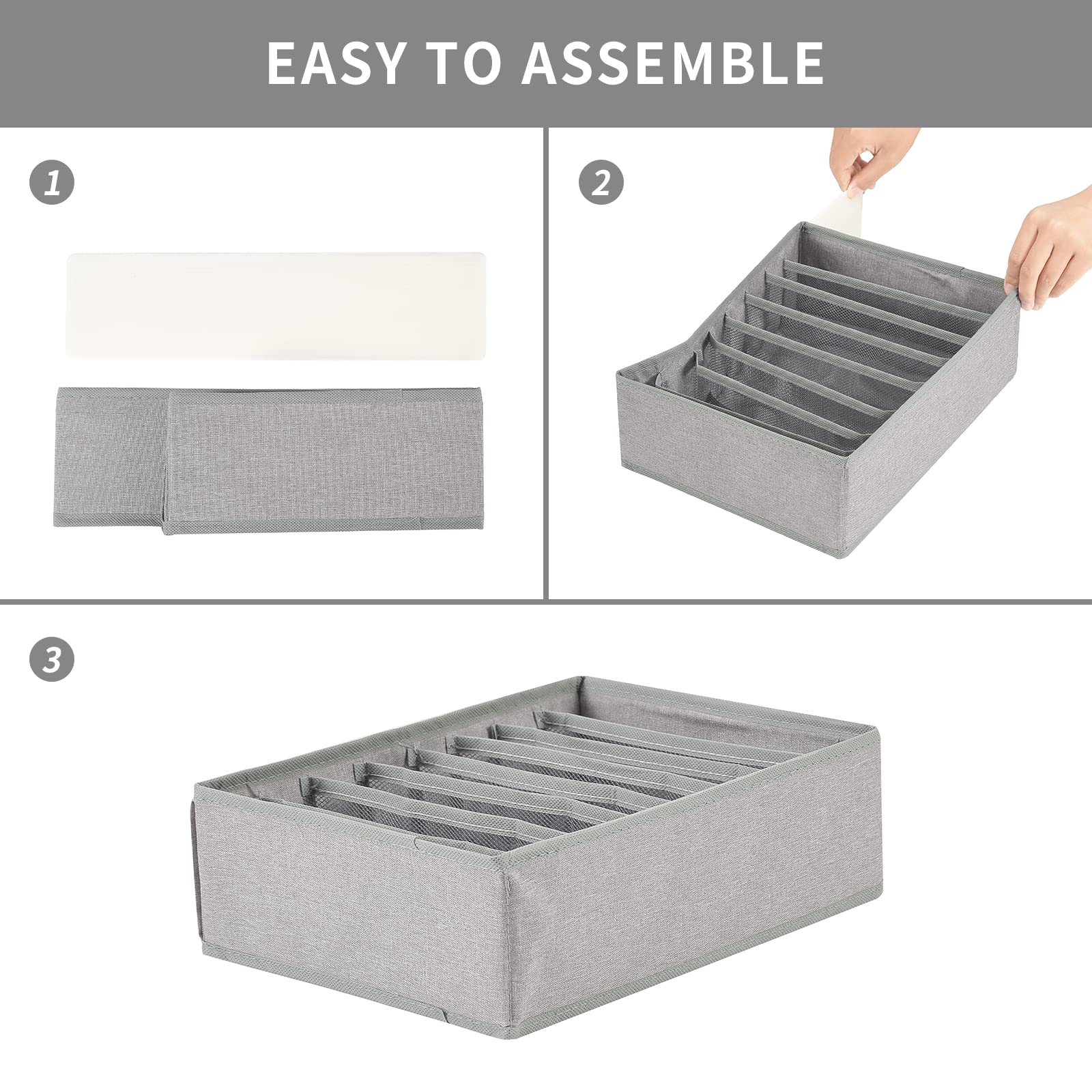 Qozary foldable closet organizers save space and simplify access in busy mornings.