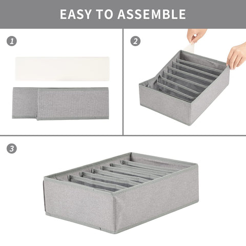Qozary foldable closet organizers save space and simplify access in busy mornings.