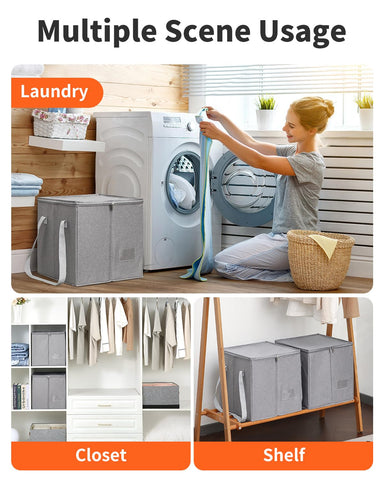 Qozary foldable hanger holder easy assembly for space-saving storage.