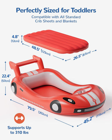 QPAU outer and inner dimensions show a spacious sleeping area.