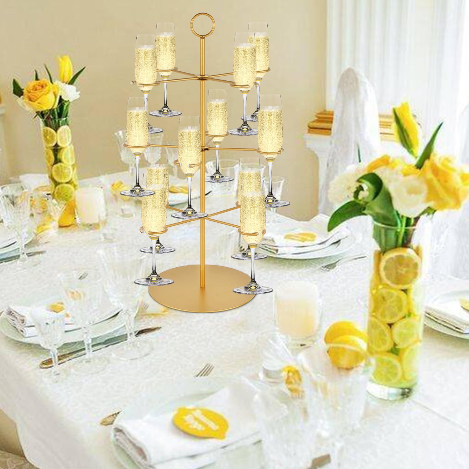 QPIX DIGITAL Wine glass display stand keeping stemware organized and secure.