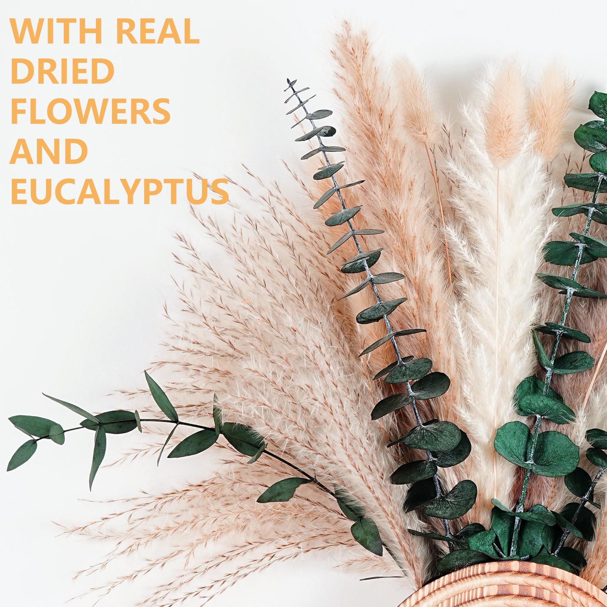 QQBABO wall-mounted vases showcase dried florals for year‑round style.