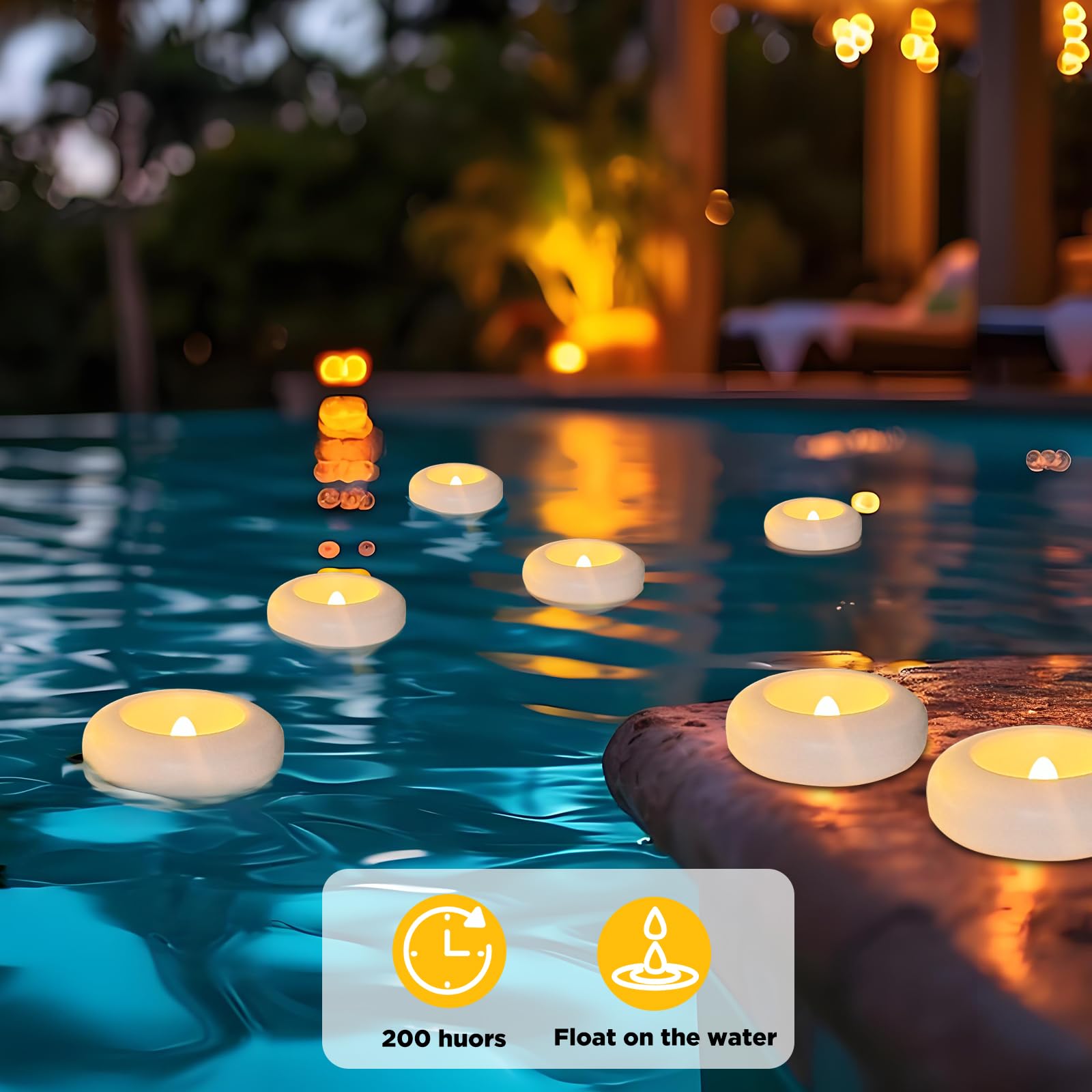 QQFCTOO reusable floating candle designed for drying and reuse