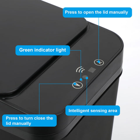 QSFWCSM induction mode detects nearby waste for seamless use.