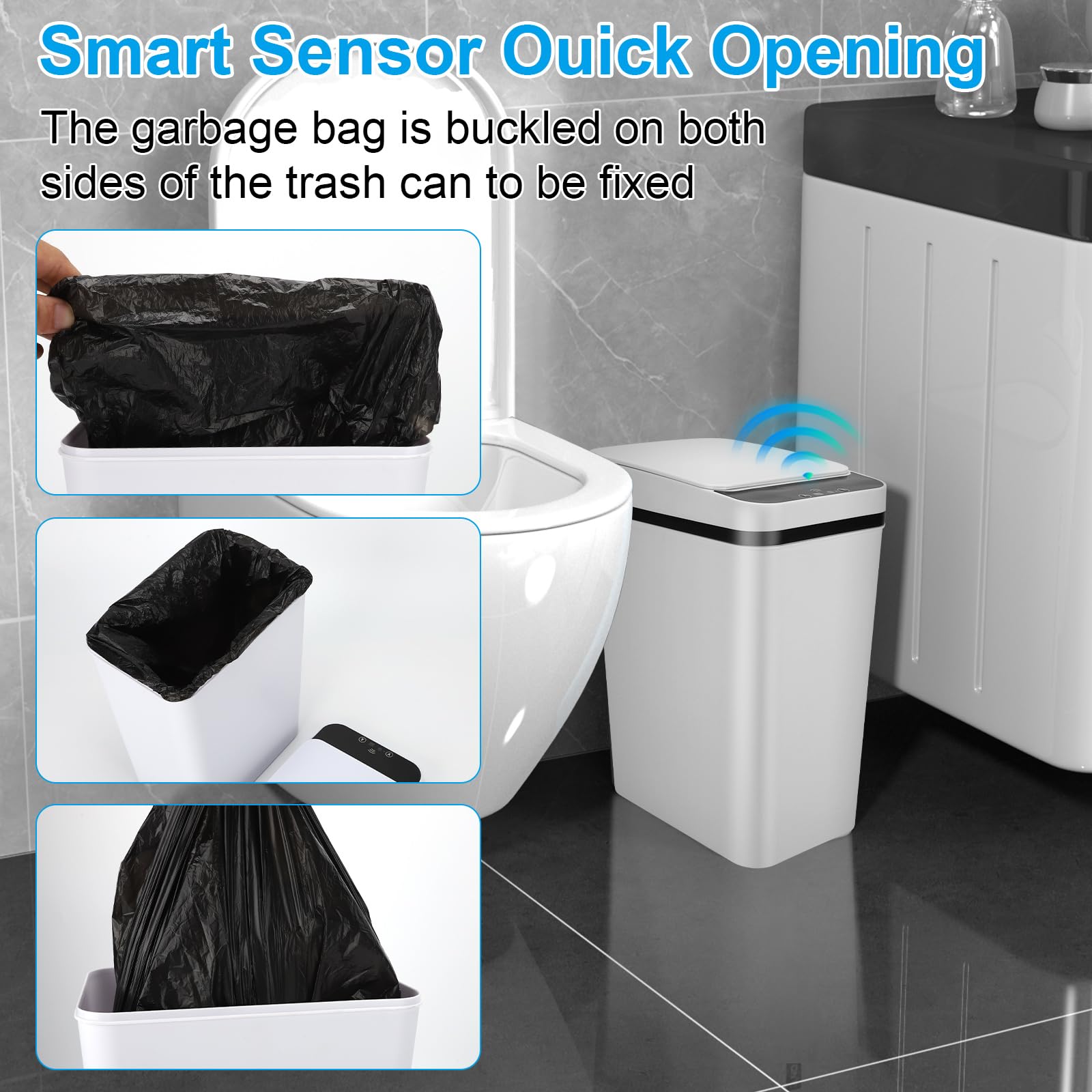 QSFWCSM easy-clean surface highlighted for quick maintenance and bag changes.