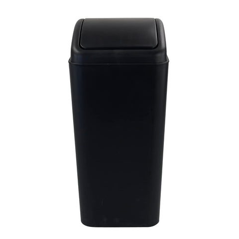 Qskely compact trash can with dimensions 11.61 x 7.48 x 16.3 inches