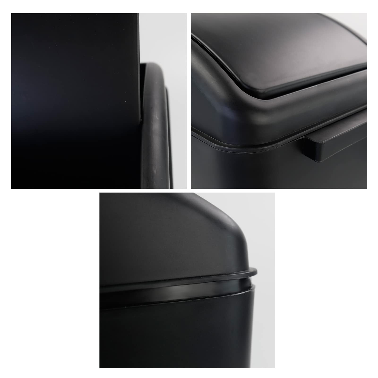 Qskely swing-top lid closeup showing smooth action
