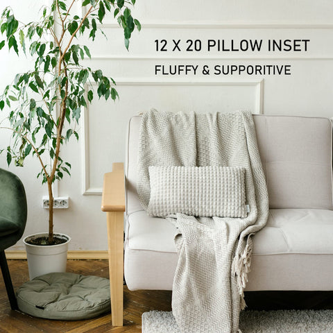 QSWRD waterproof pillow fabric with edge piping for a tidy, durable cushion