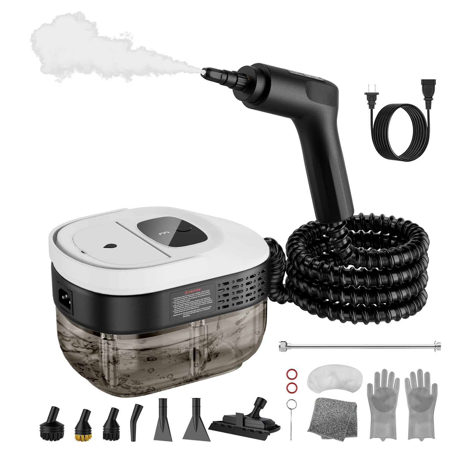 QTDHG Handheld Steam Cleaner showing fast heat-up for rapid surface refresh