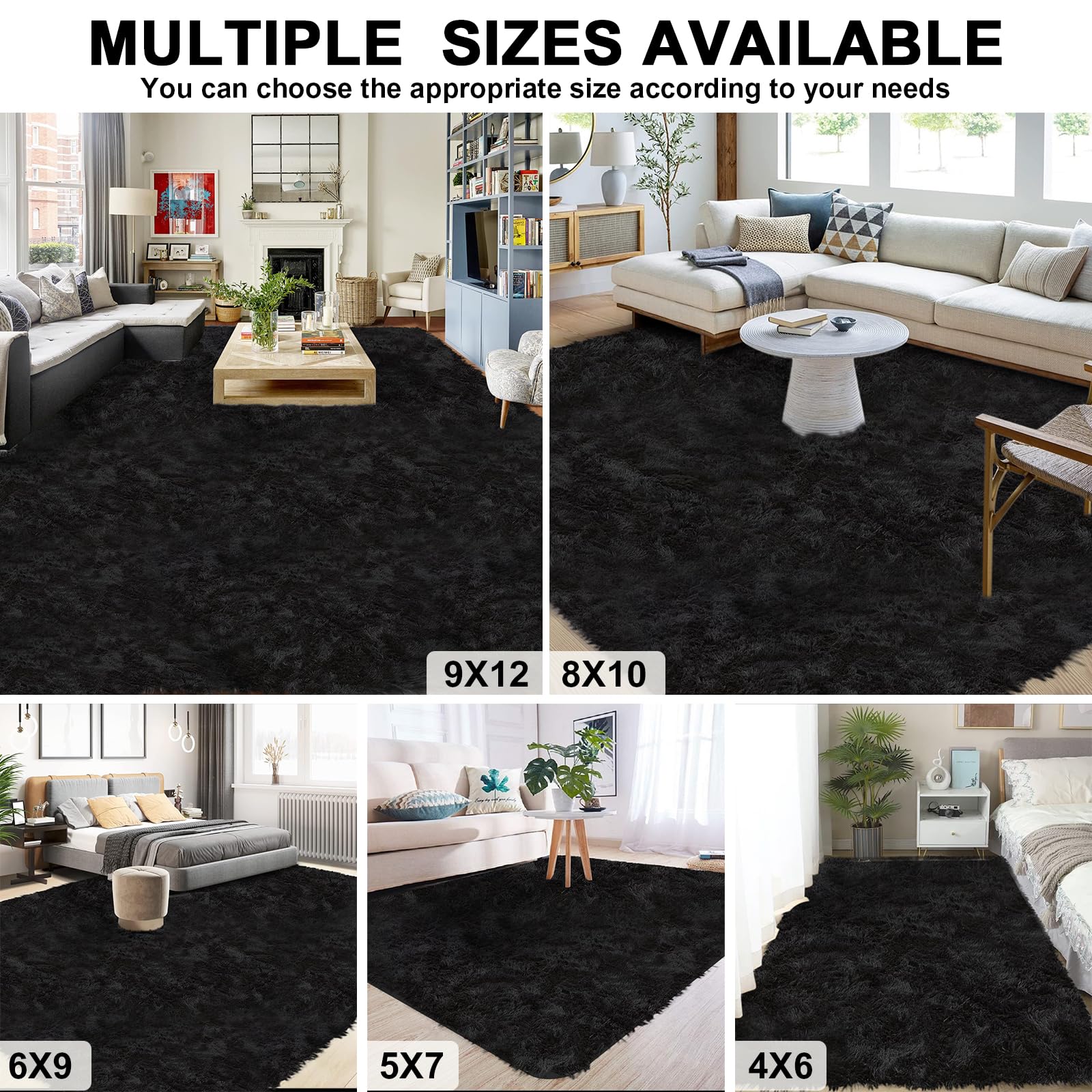 QTOWEJH complete 5x7 rug package arrives ready to set up