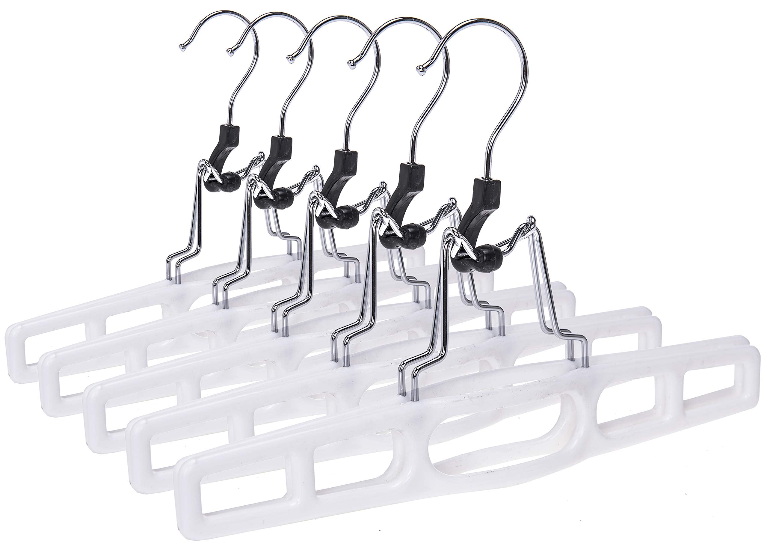 Quality Hangers 10 pack premium skirt hangers keep outfits organized and crease-free.