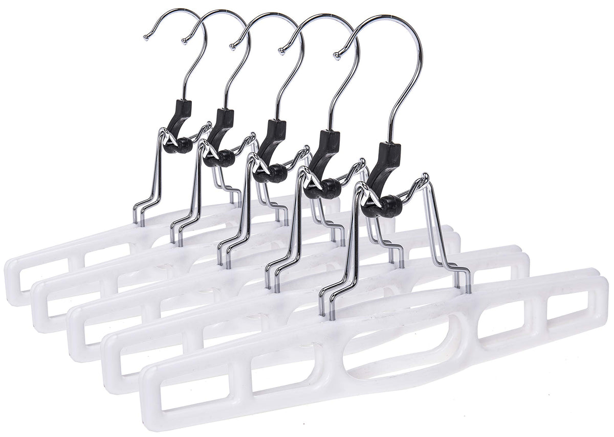Quality Hangers 10 pack premium skirt hangers keep outfits organized and crease-free.