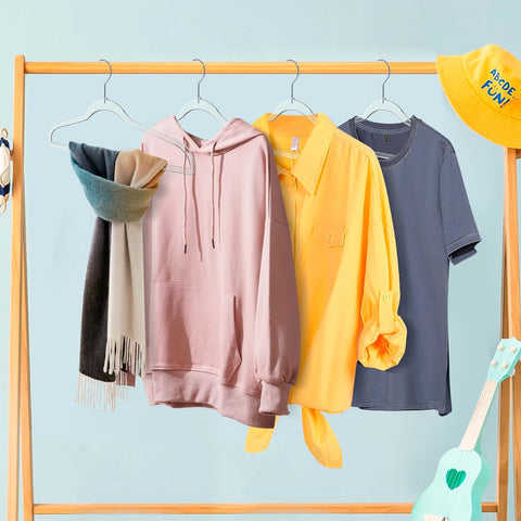 Quality Hangers 17.5-inch length suits most outfits.