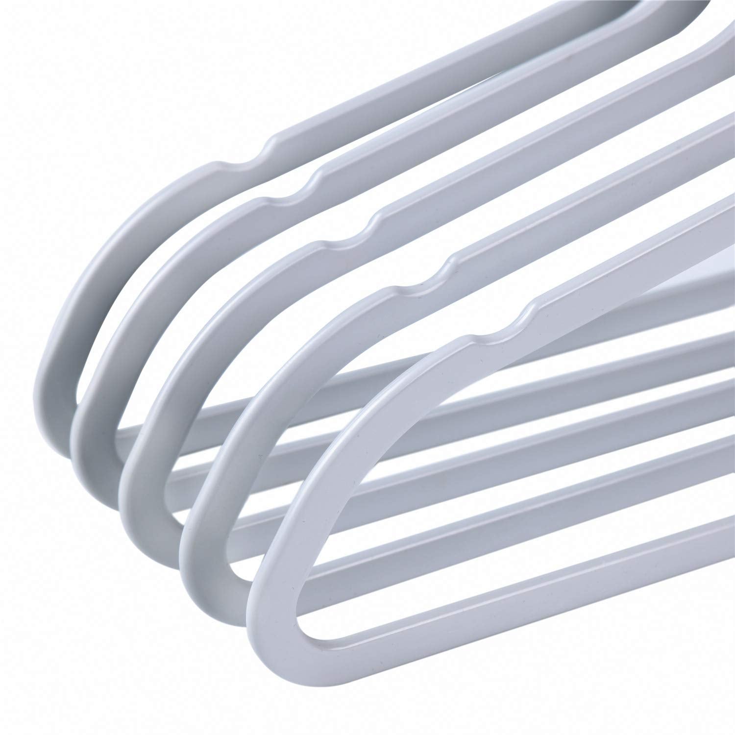 Quality Hangers 360-degree hook offers versatile hanging directions for easier access.