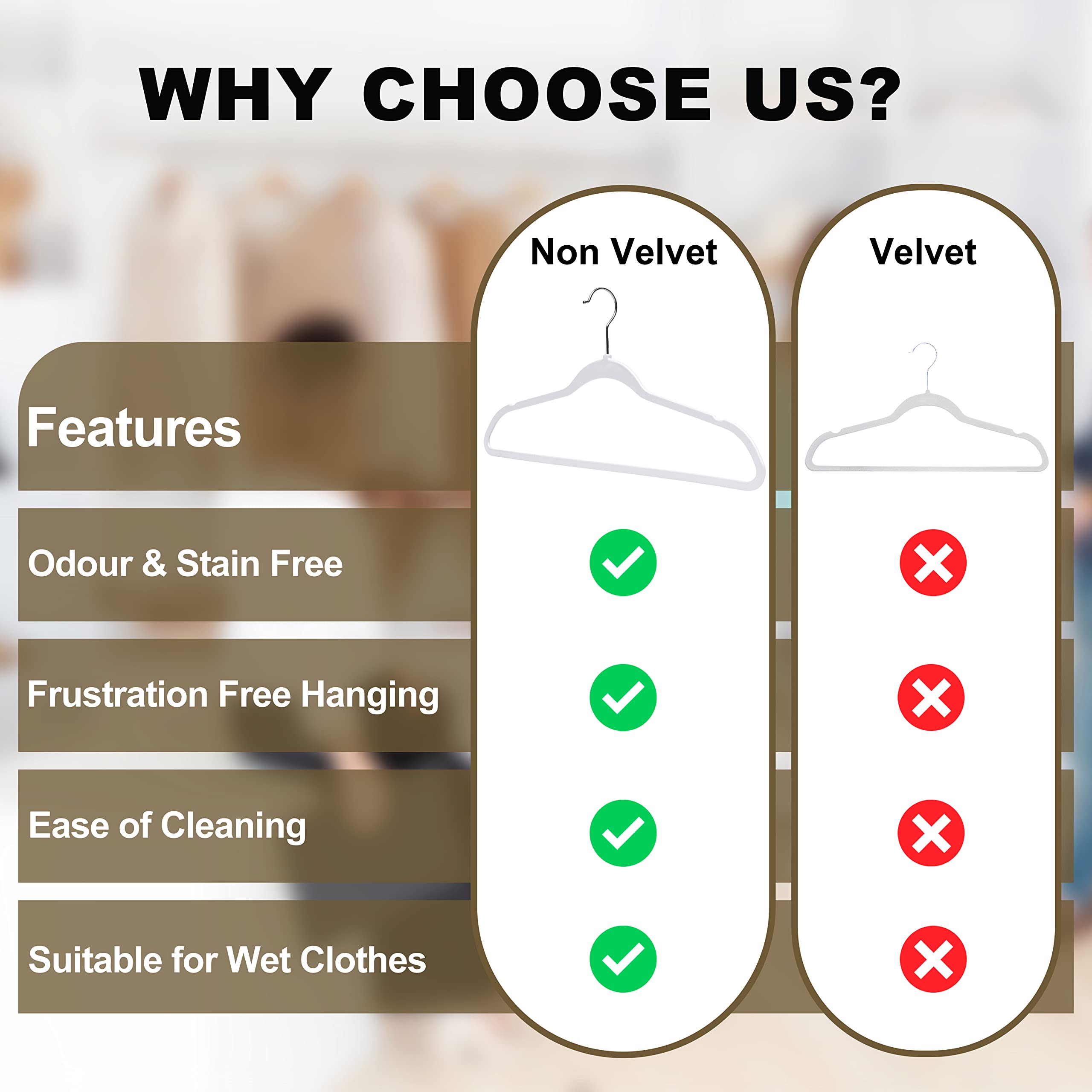 Quality Hangers heavy-duty coat hangers withstand winter coats without bending.
