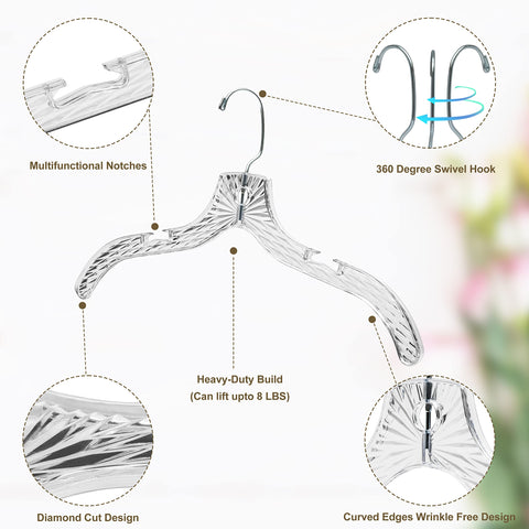 Quality Hangers heavy-duty plastic hangers resist breaking for lasting closet use