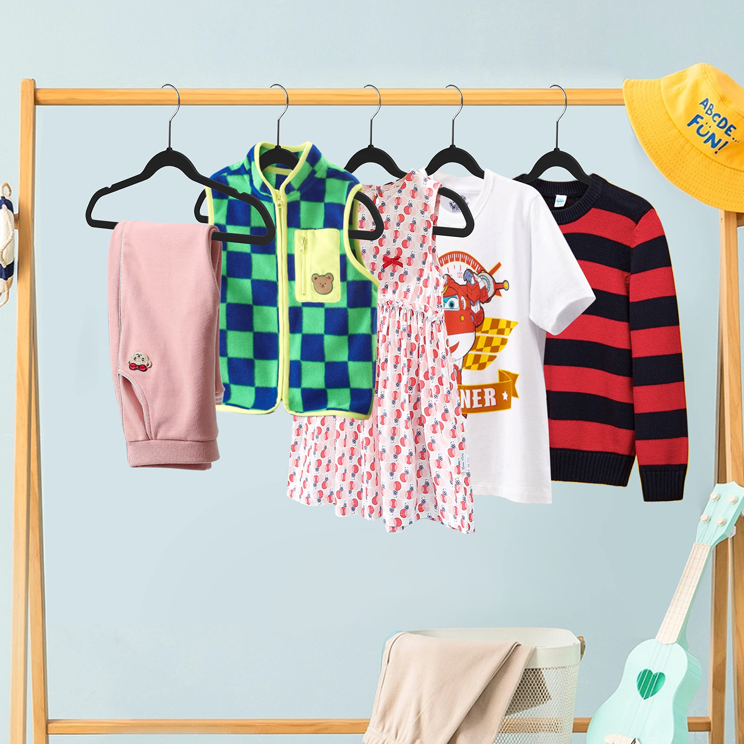 Quality Hangers 13-inch thin hanger keeps shirts smooth and snag-free.