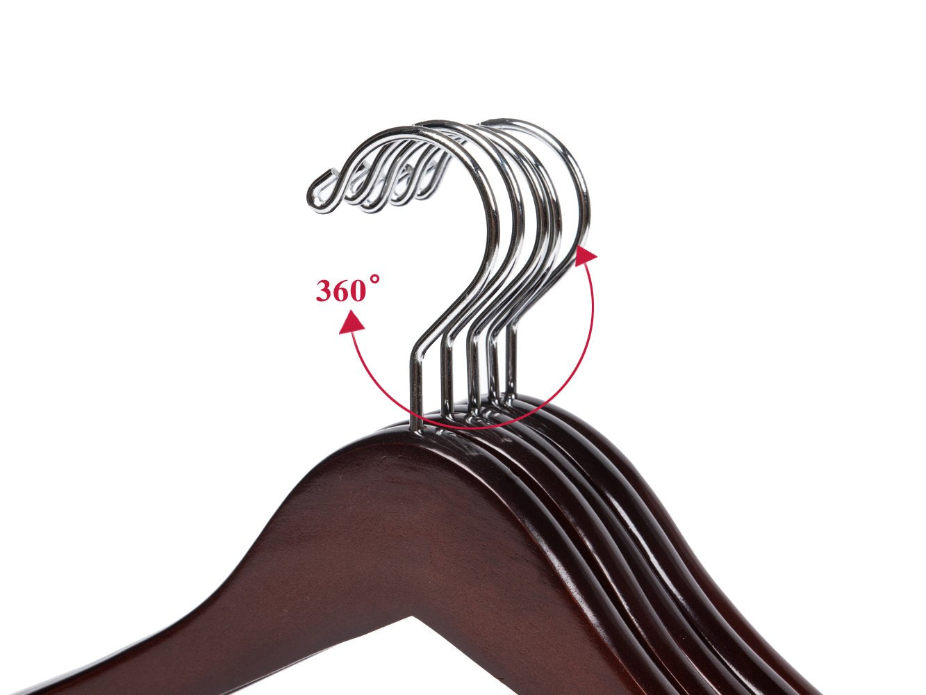 Quality Hangers no-slip pants bar keeps trousers neatly in place