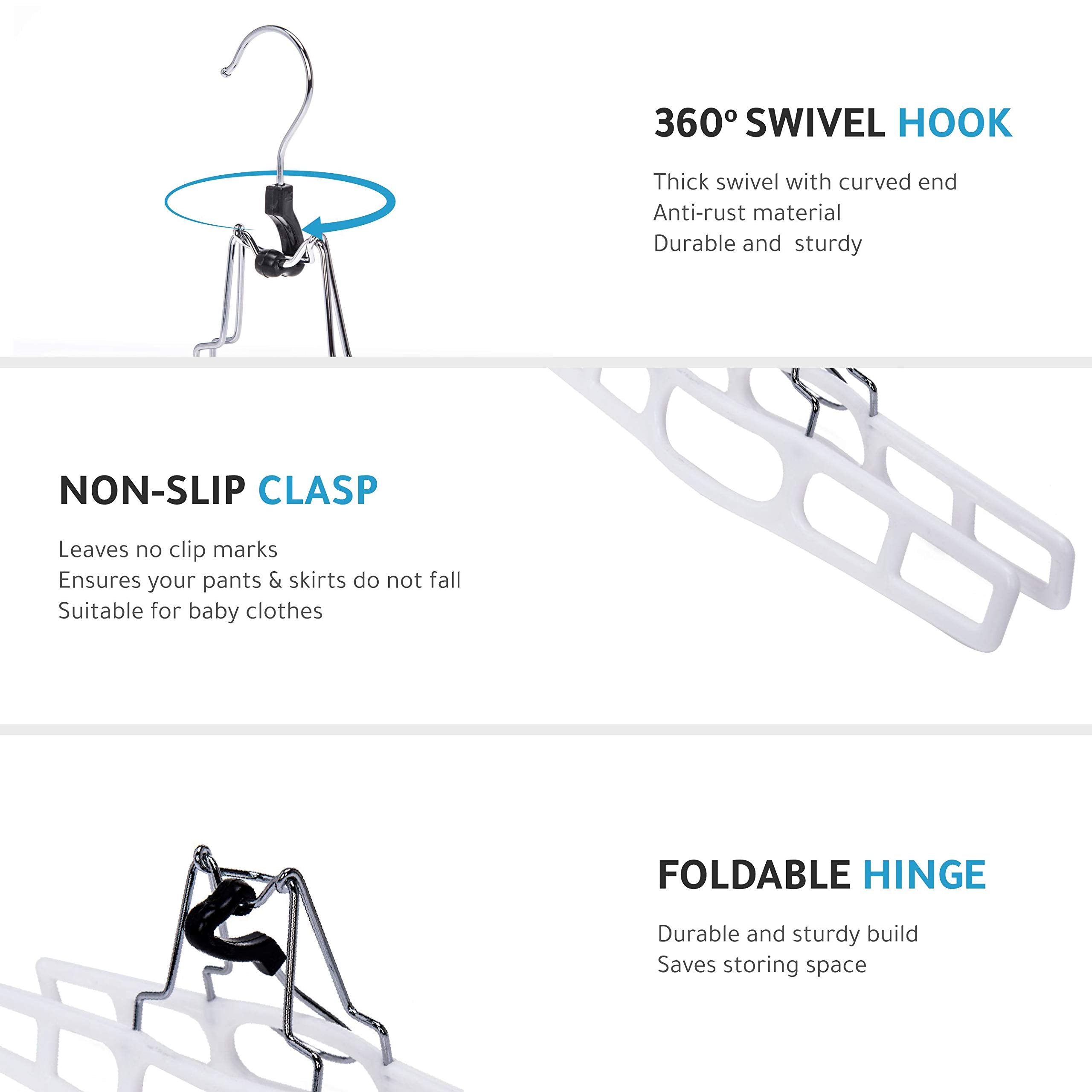Quality Hangers nonslip hangers prevent garments from slipping to the closet floor.