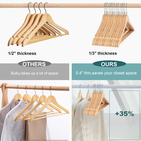 Quality Hangers one-piece construction close-up shows seamless face and refined look.