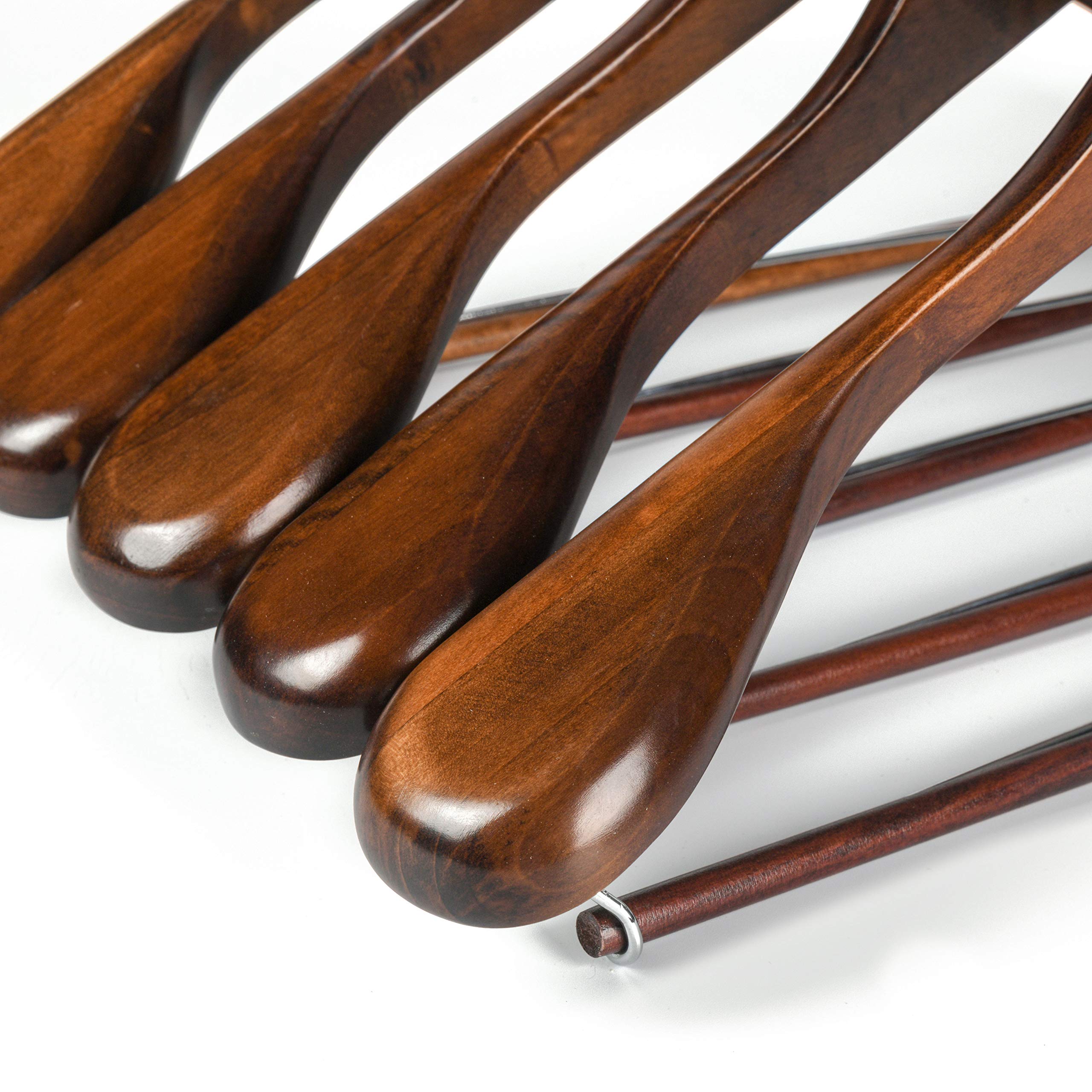 Quality Hangers retro smooth finish adds rich look to wardrobe