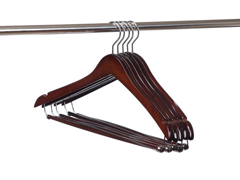 Quality Hangers shoulder notches secure delicate straps