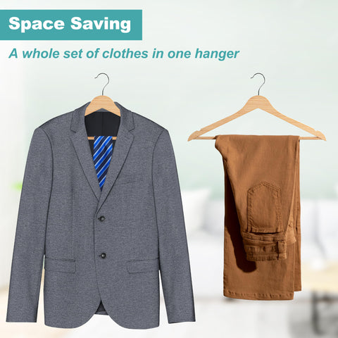 Quality Hangers space-saving closet solution demonstrates compact footprint in a wardrobe.