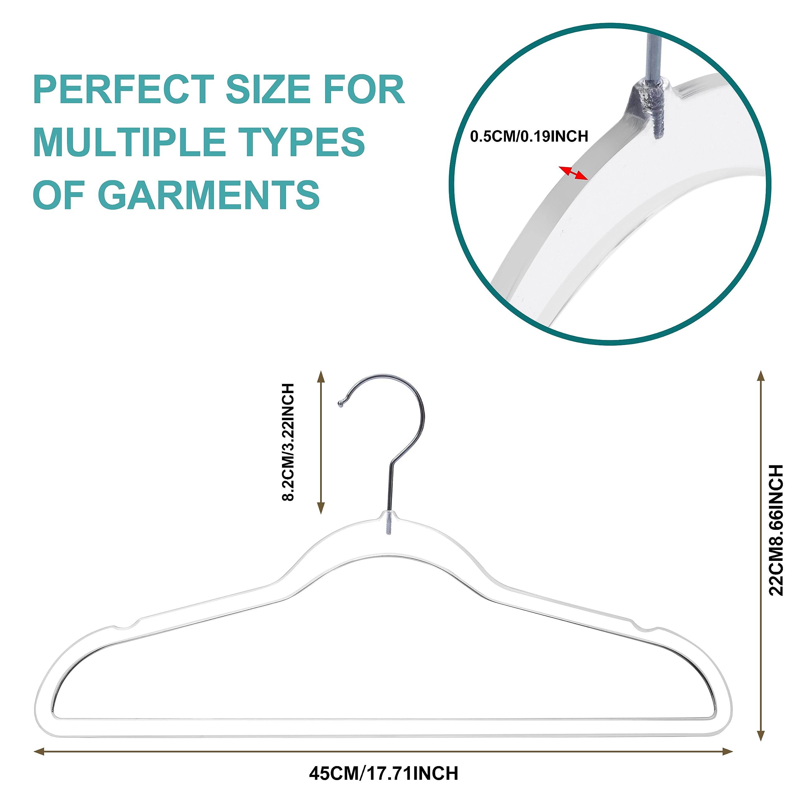 Quality Hangers versatile garment hangers for many clothing types.