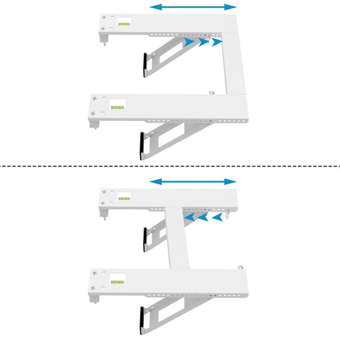 Qualward adjustable cross bar enables a precise fit across window widths.