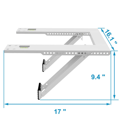 Qualward built-in bubble level helps align the bracket during installation.