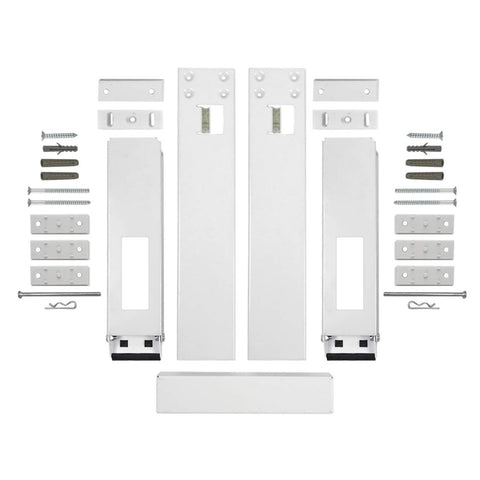 Qualward two-arm design reduces sill stress during air conditioner use.