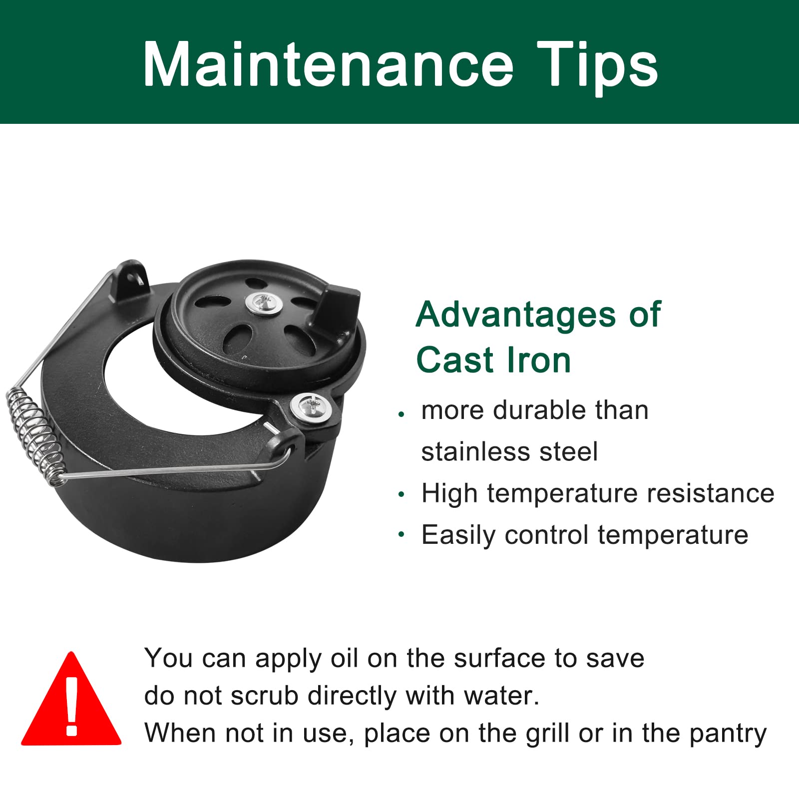Quantfire durable cast-iron and stainless-steel blend for outdoor cooking