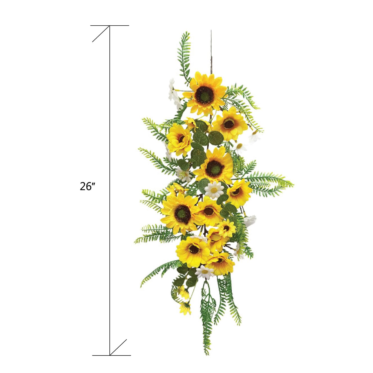 Close-up of QuarenDen garland petals and flexible stems for easy shaping.