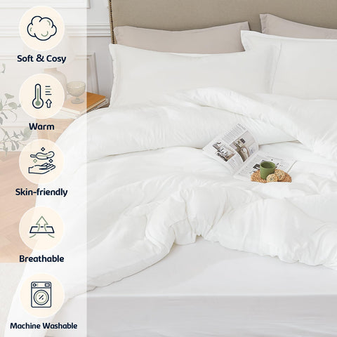 Quataly Queen Pillowcase White 20x26 offers smooth, breathable use for restful nights.
