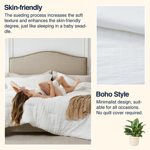 Quataly White Queen Pillowcases 20x26 completing the set with clean lines.