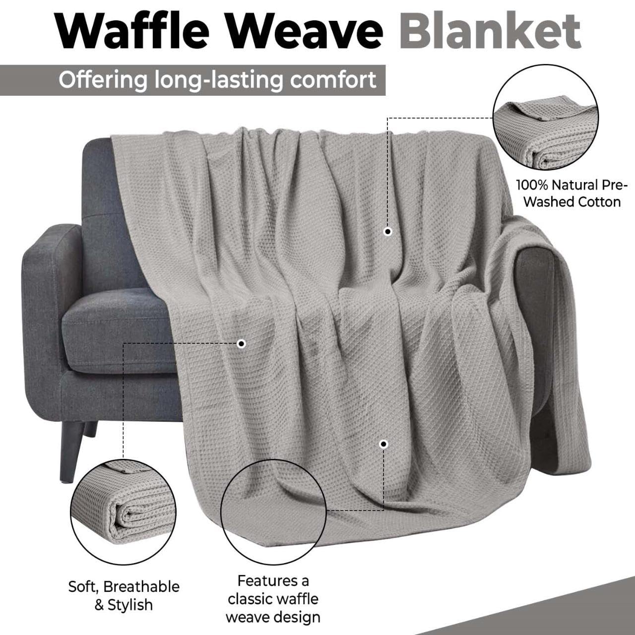 QUBA LINEN bed throw adds texture and warmth to living spaces.