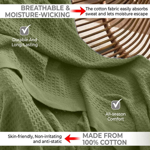 QUBA LINEN care instructions note natural cotton shrinkage allowance for long lasting softness