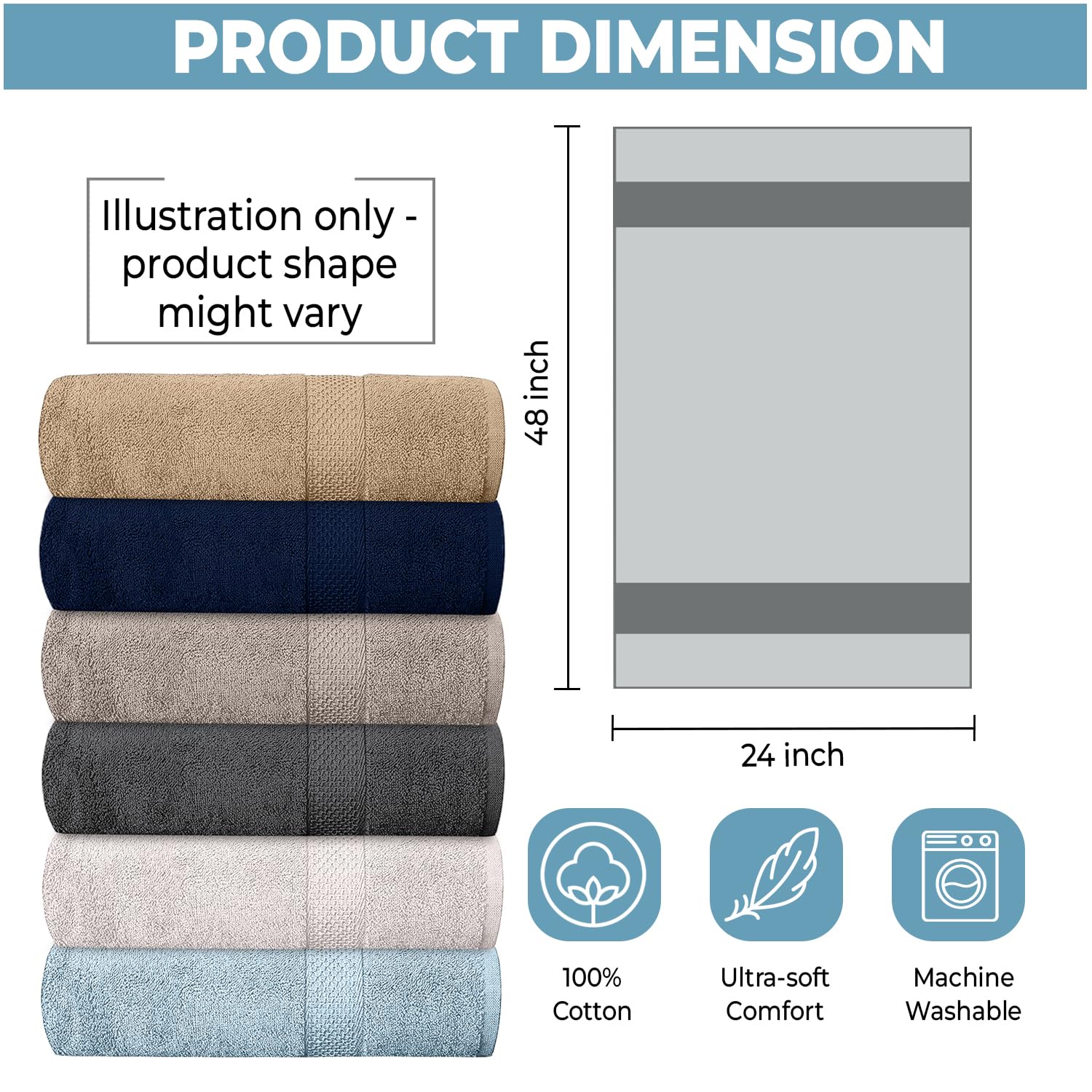 QUBA LINEN fast-dry bath towels demonstrate quick drying after shower sessions.