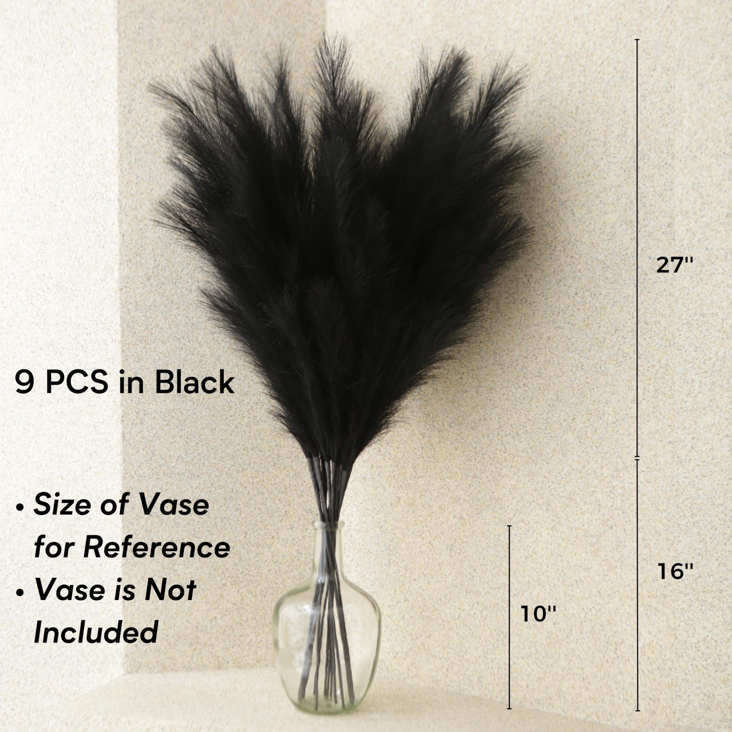 QUBITFUL boho floor vase styling adds texture and height.